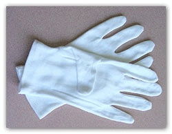 纯棉厚料白拉架手套,白棉手套,作业手套,双单面手套
